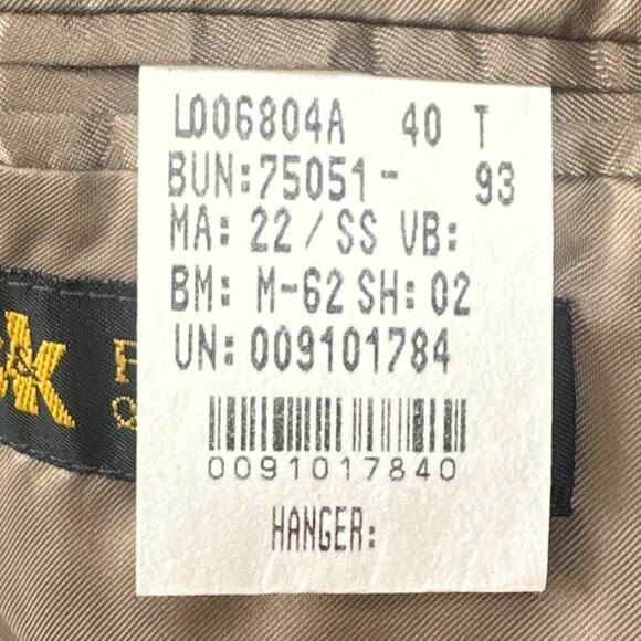 Chaps Ralph Lauren Blazer Jacket 40T Sport Coat Microfiber Green Academia Career - Picture 10 of 16